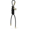 Braided Charm/Gold-tone Hardware/Black