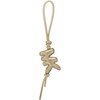 Leather Mk Bubble Charm/Pale Gold