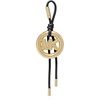 Mk Circle Bubble Charm/Gold-tone Hardware/Black