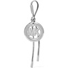 Mk Circle Bubble Charm/Silver