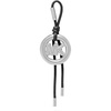 Mk Circle Bubble Charm/Silver-tone Hardware/Black