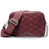 Nickel-tone Hardware/Mk Debossed Burnished Logo Leather/Oxblood
