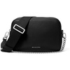 Silver-tone Hardware/Pebble Embossed Leather/Black