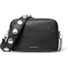 Silver-tone Hardware/Pebbled Leather W/Dome Studded Strap/Black