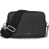 Silver-tone Hardware/Tonal Signature Coated Twill/Black