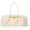 Gold-tone Hardware/Faux Wavy Shearling/Natural