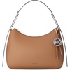 Silver-tone Hardware/Matte Pebbled Leather/Luggage