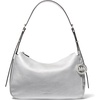 Silver-tone Hardware/Metallic Matte Pebble Leather/Silver