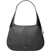Silver-tone Hardware/Mk Signature/Black