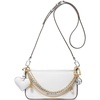 Silver-tone Hardware/Jewel Chain/Optic White