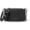 Silver-tone Hardware/Tonal Mk Signature Coated Twill/Black