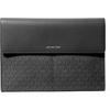 Silver-tone Hardware/Tonal Mk Signature Coated Twill/Black