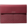 Silver-tone Hardware/Tonal Mk Signature Coated Twill/Oxblood