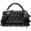 Crochet Straw/Black/Black