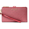Gold-tone Hardware/Metallic Mk Signature/Crimson