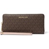 Gold-tone Hardware/Mk Signature Coated Twill/Brown/Soft Pink