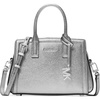 Silver-tone Hardware/Metallic Embossed Goal Leather/Silver