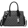 Silver-tone Hardware/Signature Coated Twill/Black