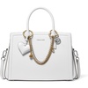 Silver-tone Hardware/Jewel Chain/Optic White