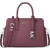 Silver-tone Hardware/Embossed Goat Leather/Oxblood