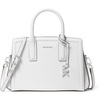 Silver-tone Hardware/Optic White