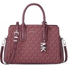 Silver-tone Hardware/Tonal Mk Signature Coated Twill/Oxblood