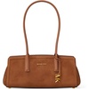 Gold-tone Hardware/Suede Leather/Luggage