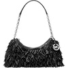 Silver-tone Hardware/Leather/Black