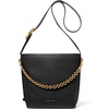 Gold-tone Hardware/Leather/Black