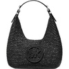 Crochet Straw/Black/Black