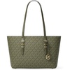 Gold-tone Hardware/Tonal Mk Signature Coated Twill/Ivy