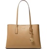 Gold-tone Hardware/Saffiano Leather/Burnt Khaki
