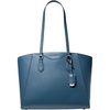 Silver-tone Hardware/Dark Chambray