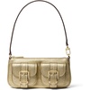 Gold-tone Hardware/Metallic Pebble Embossed Leather/Pale Gold