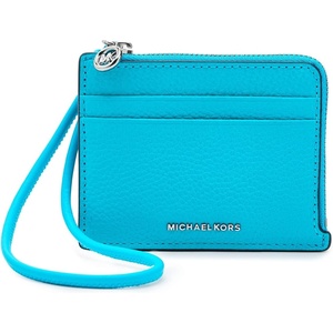 MICHAEL Michael Kors Jet Set Small Card Case Wristlet(Milos Blue)