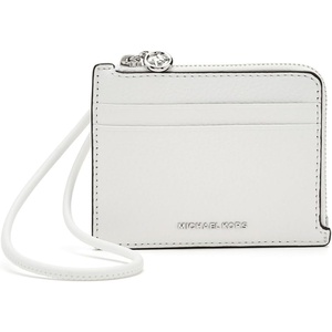 MICHAEL Michael Kors Jet Set Small Card Case Wristlet(Optic White)