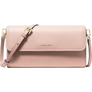 MICHAEL Michael Kors Jet Set Small East West Phone Crossbody(Gold-tone Hardware/Leather/Soft Pink)