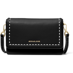 MICHAEL Michael Kors Jet Set Small Phone Web Strap Crossbody(Black)