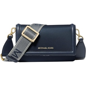 MICHAEL Michael Kors Jet Set Small Phone Web Strap Crossbody(Gold-tone Hardware/Navy)