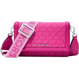 MICHAEL Michael Kors Jet Set Small Phone Web Strap Crossbody(Raspberry)