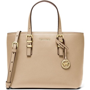 MICHAEL Michael Kors Women’s Quinn Small East West Tote Crossbody(Khaki)