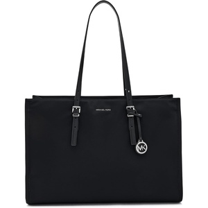 MICHAEL Michael Kors Women’s Zadie Large East West Multi Function Tote(Black)