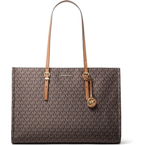 MICHAEL Michael Kors Women’s Zadie Large East West Multi Function Tote(Leather/Brown/Acorn)