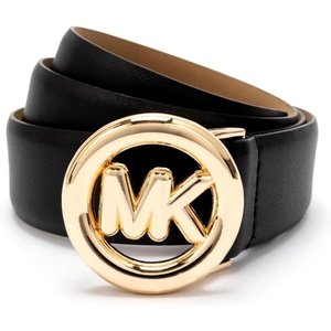 Michael Kors 1.25 Inches NON REVERSIBLE LEATHER BELT(Black)
