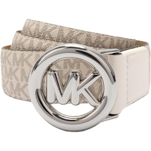 Michael Kors 1.25 Inches NON REVERSIBLE LEATHER BELT(Vanilla)