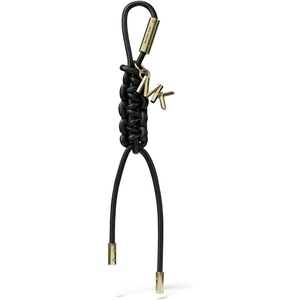 Michael Kors Bag and Key Charm(Braided Charm/Gold-tone Hardware/Black)