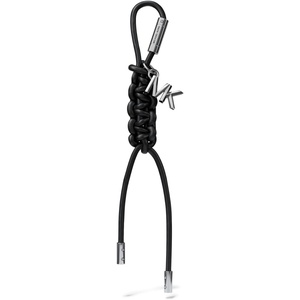 Michael Kors Bag and Key Charm(Braided Charm/Silver-tone Hardware/Black)
