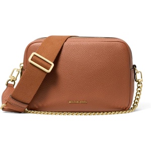 Michael Kors Bryant Medium Double Zip Chain Camera Crossbody Bag(Luggage)