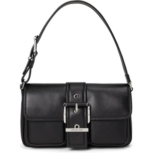 Michael Kors Colby Medium Shoulder Bag(Silver-tone Hardware/Black)