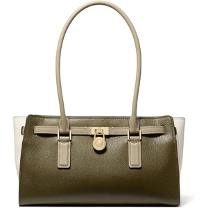 Michael Kors Hamilton Moderne Small Shoulder Tote(Gold-tone Hardware/Urbino Leather/Loden Multi)